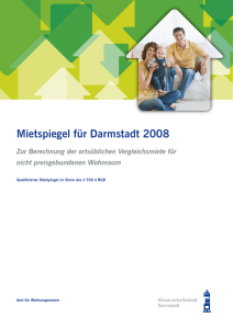 Mietspiegel für Darmstadt 2008