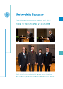 Preis für Technisches Design 2011