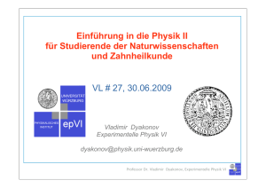 Magnetischer Dipol - Physik (Uni Würzburg)