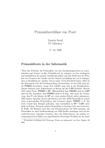 Pratts Primzahlzertifikate