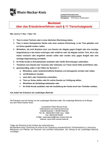 Merkblatt über das Erlaubnisverfahren nach - Rhein-Neckar