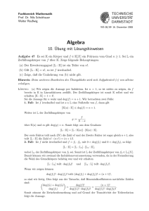 Algebra - Mathematik@TU