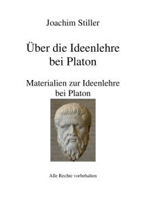 Über die Ideenlehre bei Platon