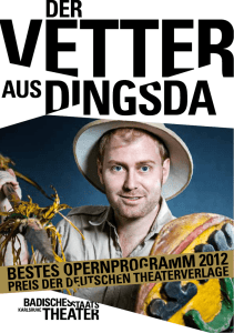 Programmheft - Badisches Staatstheater Karlsruhe