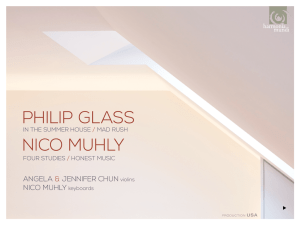PHILIP GLASS nICo muHLY