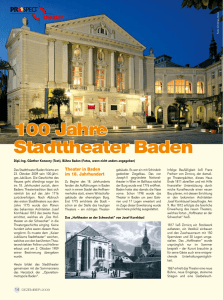 100 Jahre Stadttheater Baden