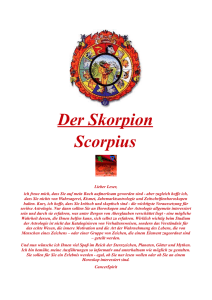 Der Skorpion Scorpius
