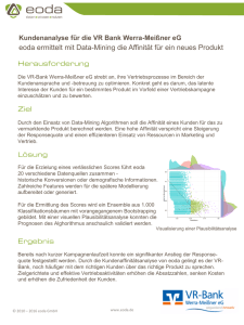 eoda ermittelt mit Data-Mining die Affinität für ein neues Produkt
