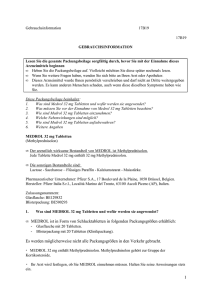 MEDROL ist in Form von Schlucktabletten in folgenden