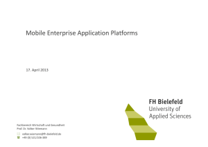 Mobile Enterprise Application Platforms
