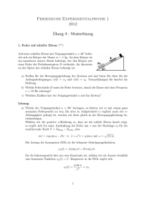 Ferienkurs Experimentalphysik 1