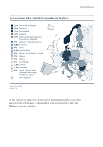 Mehrwertsteuer auf Arzneimittel im europäischen Vergleich In