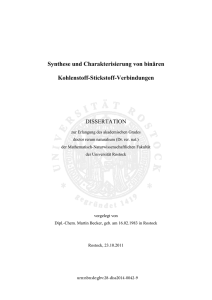 Synthese und Charakterisierung von binären Kohlenstoff