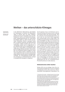 Methan – das unterschätzte Klimagas