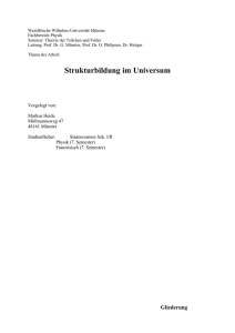 Strukturbildung im Universum - Institut für Theoretische Physik