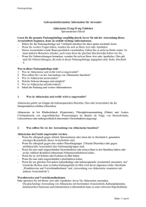 Information für Anwender Aldactazine 25 mg/15 mg