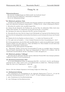 Blatt 12 - Universität Bielefeld