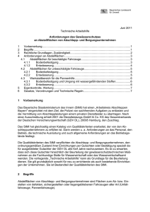 LfU-Arbeitshilfe Anforderungen des Gewässerschutzes an