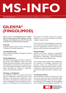 gilenya® (fingolimod) - Schweizerische Multiple Sklerose Gesellschaft