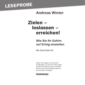 Zielen – loslassen – erreichen!