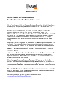 Presseinformation Schlüter-WorkBox mit Platin ausgezeichnet