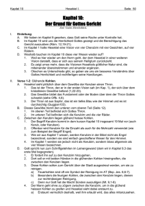 Kapitel 10: Der Grund für Gottes Gericht