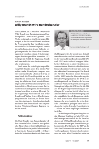 Willy Brandt wird Bundeskanzler - Neue Gesellschaft Frankfurter Hefte