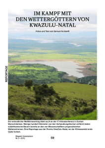 Im Kampf mit den Wettergöttern von KwaZulu