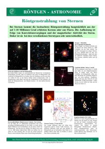 Röntgenstrahlung von Sternen - Max-Planck