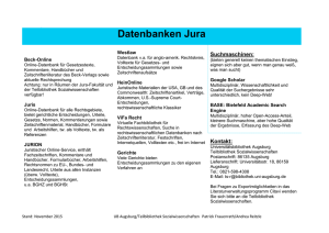 Datenbanken Jura - Bibliothek Uni Augsburg