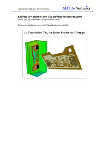 Einfluss von thermischen Vias auf den Wärmetransport