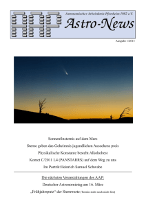 AAP Astro-News - Sternwarte Bieselsberg