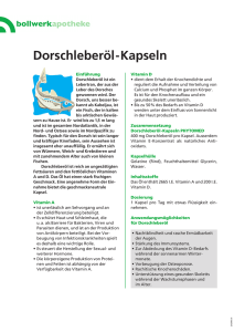 Dorschleberöl-Kapseln