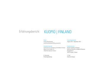 kuopio | finland - Hochschule für Gestaltung Schwäbisch Gmünd