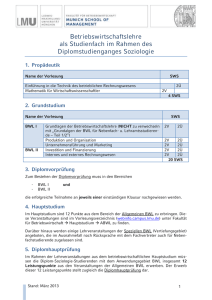 Informationsblatt Diplom Soziologie