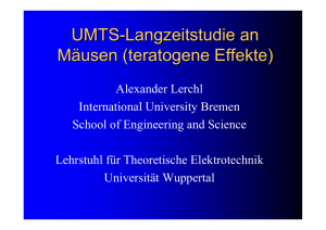 UMTS-Langzeitstudie an Mäusen \(teratogene Effekte\)