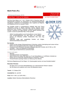 Markt Polen (PL) Wintersportmesse 2016 PLN 10.700
