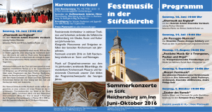 Festmusik - Stift Reichersberg
