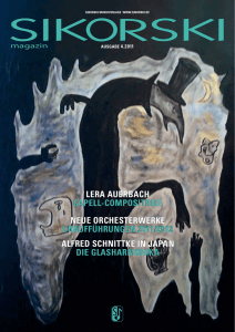 lerA AuerbAch cApell-compositrice Neue orchesterwerke
