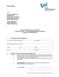 Antrag auf Erteilung einer Erlaubnis Kreis Recklinghausen