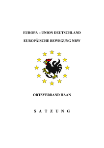 Satzung Europa-Union Deutschland - Europa