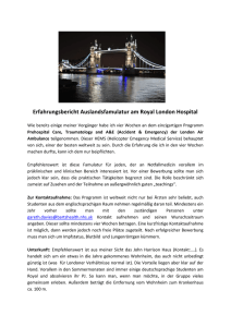 Erfahrungsbericht Auslandsfamulatur am Royal London Hospital
