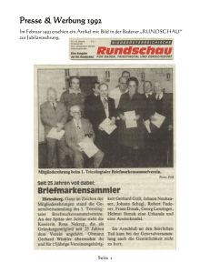 1992 - Briefmarkenverein Hirtenberg