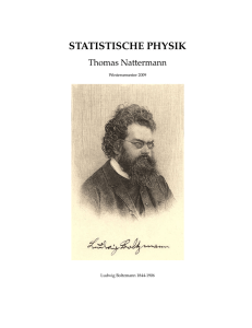 STATISTISCHE PHYSIK