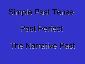 Simple Past Tense PowerPoint