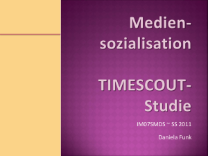 Medien-sozialisation TIMESCOUT-Studie