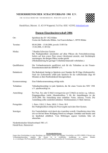 Ausschreibung VDEM 2006 - Niederrheinischer Schachverband
