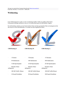 Webhosting : Computer-Dienst-Rowell : http://www.rowell.de