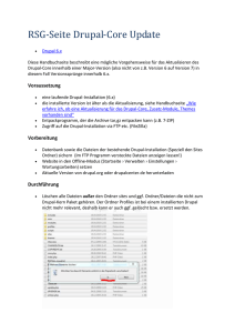 RSG-Seite Drupal-Core Update Drupal 6.x Diese Handbuchseite