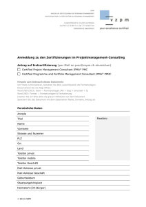 Antrag PPMC und PMC